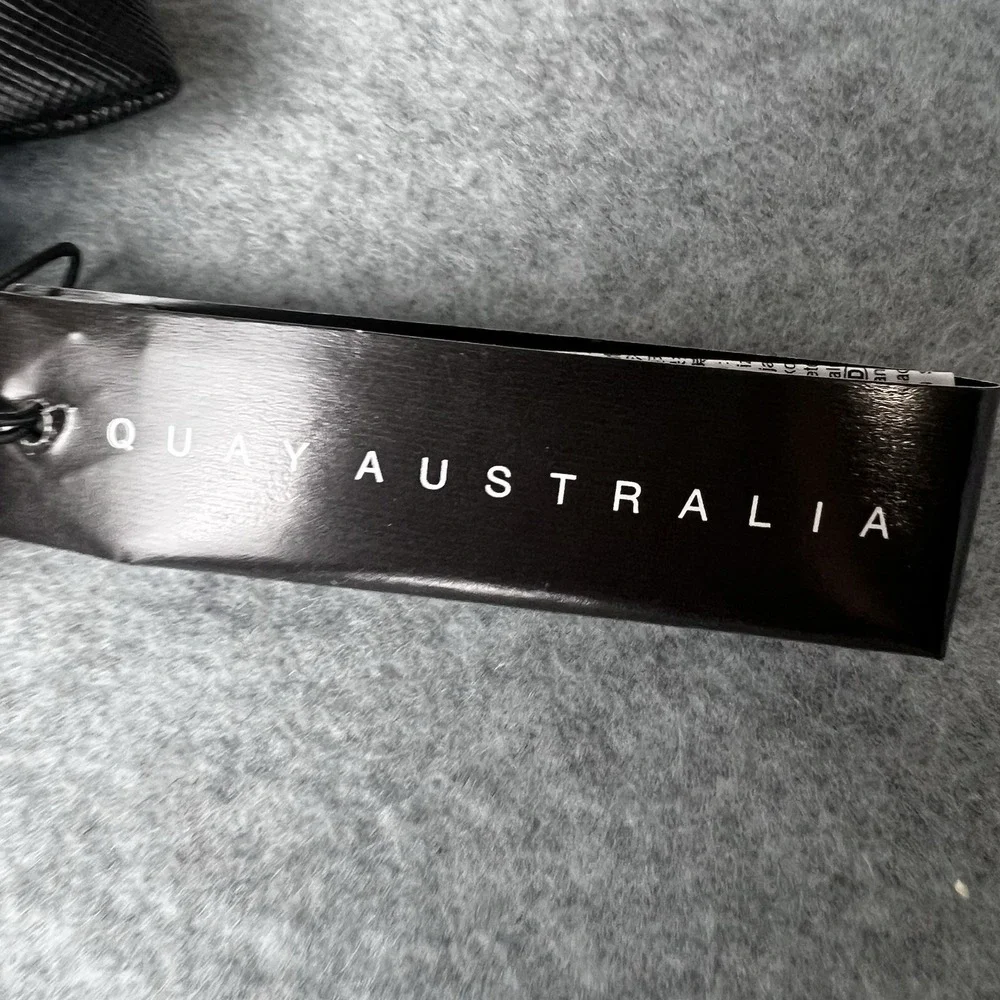 NEW! Quay Australia Vivienne Large Aviator Sunglasses Black - Picture 3 of 6